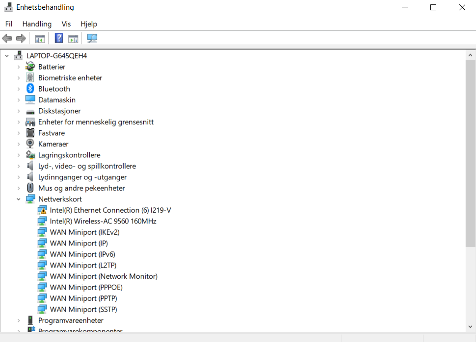 intel(r) ethernet connection (6) i219-v code 10 - Intel Community